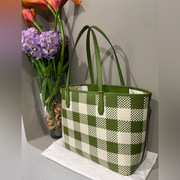 TORY BURCH Blake Straw Tote NWT - Picture 15 of 16